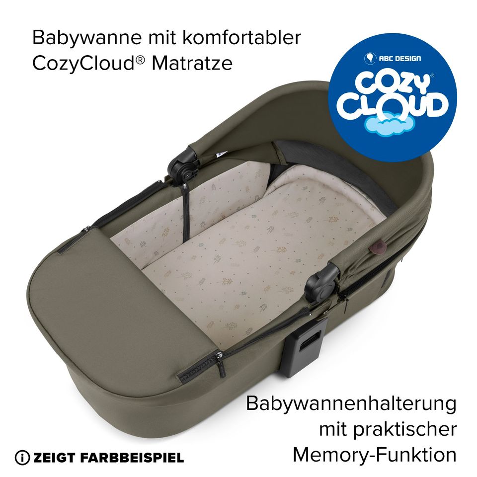ABC-Design Salsa 4 Air - 3in1 Kinderwagen-Starter-Set - Wheat Pure Edition - inkl. Babywanne + Sportsitz + Babyschale Tulip + XXL-Zubehörpaket - NEU in Fulda
