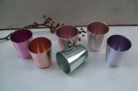 Coole Schnapsbecher Alu color Vintage 50er / 6 Stck. color Nordrhein-Westfalen - Herford Vorschau