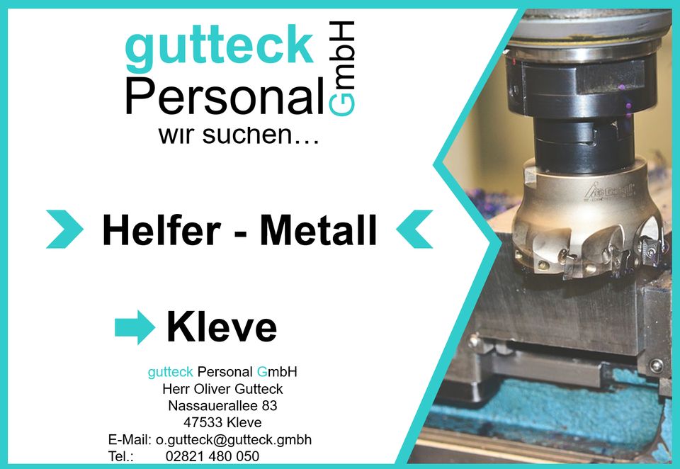 ❌GESUCHT:❌ Helfer - Metall (m/w/d) ►Kleve◄ in Kleve