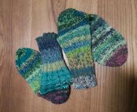 Handgestrickte Socken Gr. 36/37 Sockenwolle 8-fach (2×4fach) Nordrhein-Westfalen - Leverkusen Vorschau