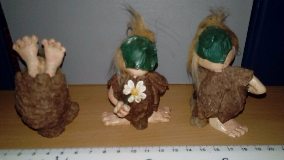 3xGnome Wichtel Männlein Figuren (für Valentinstag?) in Schwarzenberg (Erzgebirge)