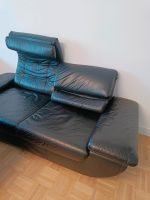 Couch Sofa Sitzgruppe Sitzgarnitur Leder schwarz Nordrhein-Westfalen - Essen-Haarzopf Vorschau
