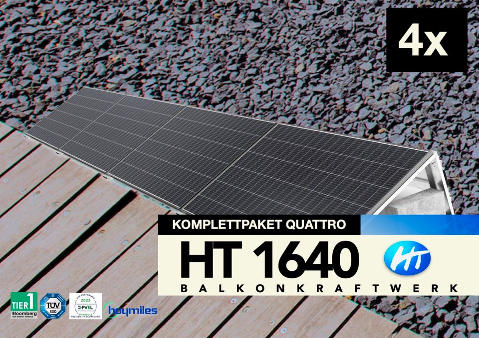 AKTIONSRABATT // QUATTRO Basis-Paket BALKONKRAFTWERK // 1500W // AUF LAGER / INKL. DTU Wlight s // BAD OLDESLOE // Wechselrichter / Hoymiles / SAEE HT / PV Solar/ in Bad Oldesloe