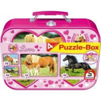 Puzzle Puzzle-Box Pferde Kinderpuzzle 4 Puzzle-Set Koffer Neu Bayern - Lohr (Main) Vorschau