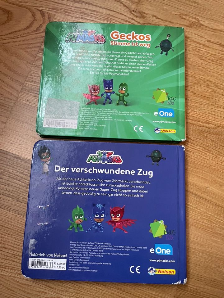 Zwei Bücher Pj Masks Geckos Stimme ist weg/Der verschwundene Zug in Ellwangen (Jagst)