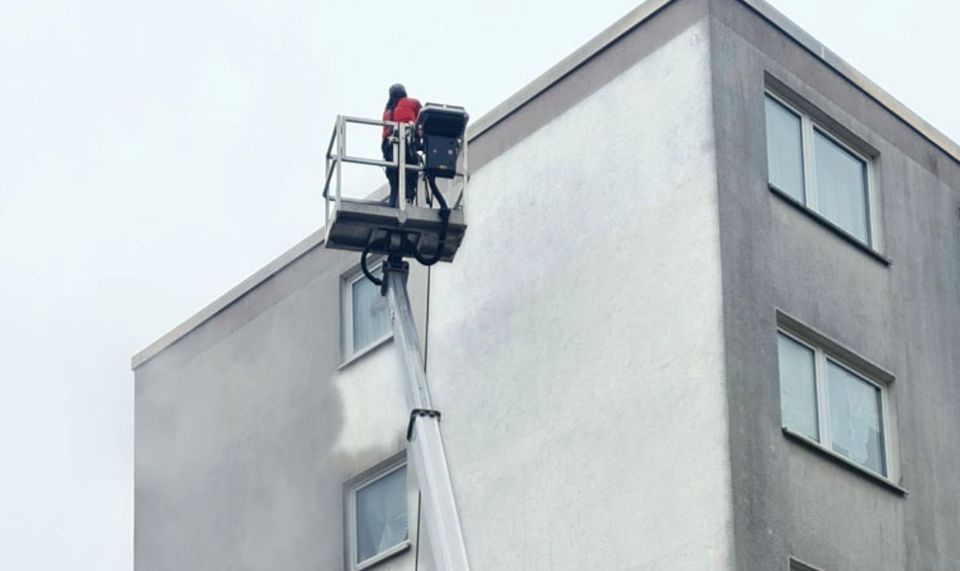 ❌Reinigung Haus Hebebühne Fassadenreinigung Dach in Berlin