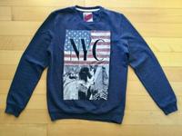 REVIEW Pullover Navy Blau New York Print gebraucht Größe M - L Nordrhein-Westfalen - Engelskirchen Vorschau