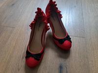Pumps Rockabilly Pinup Sandalen 50s 60s Midcentury Buffallo rot Sachsen - Annaberg-Buchholz Vorschau
