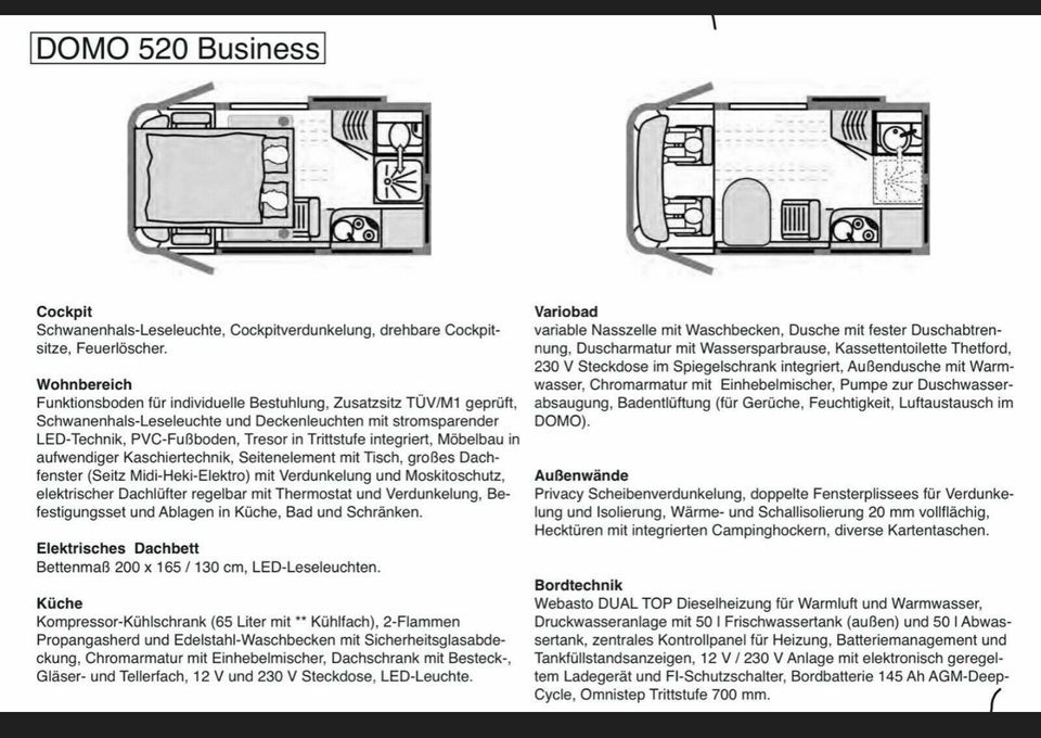 Mercedes Benz MB Sprinter Domo 520 Business TOP Zustand Raumwunde in Hildesheim