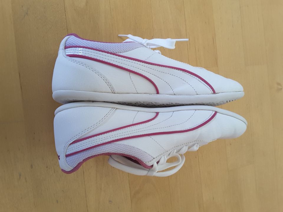 Sportschuhe Sneaker Hallenschuhe Puma weiß pink 36 37 wie NEU in Schwabmünchen