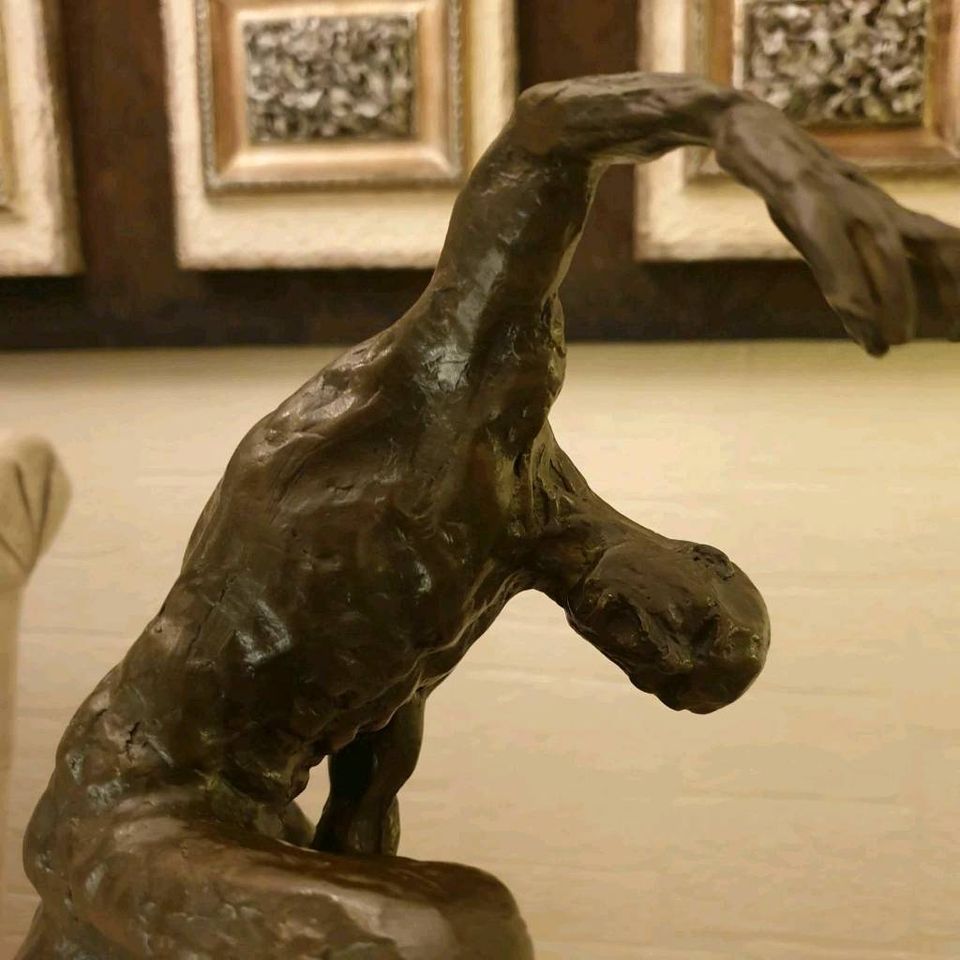 Bronzefigur nach A. Rodin Bronze Figur Kunst Selten Sculptur in Bergheim