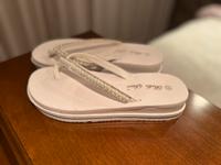 Flip flops. Sandalen , new , weiße, 38 , perlen Nürnberg (Mittelfr) - Mitte Vorschau