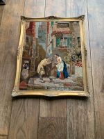Gemälde vintage retro bestickt Holzrahmen vergoldet Nürnberg (Mittelfr) - Aussenstadt-Sued Vorschau