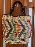 Raffia Tote Bag Net Market, Strandtasche, Shoppingbag, Handarbeit Bayern - Kleinwallstadt Vorschau