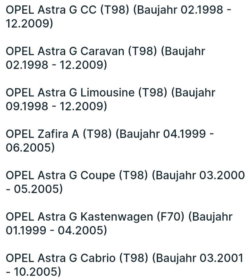 ⚠️ Opel Astra G, Zafia A Lampeneinfassung Lampensockel, 12 26 084 in Bad Salzdetfurth