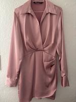 ZARA rosa Satin Kleid kurz Gr. S Nordrhein-Westfalen - Rheinbach Vorschau