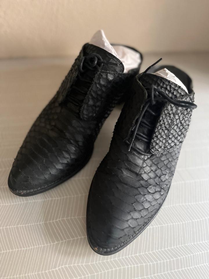 Selten! Leder Premium H&M Mules Pantoletten schwarz Gr. 41 in Berlin