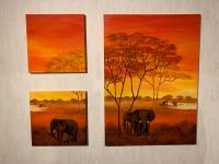 Wandbild Elefanten Afrika Acryl auf Keilrahmen Nordrhein-Westfalen - Solingen Vorschau