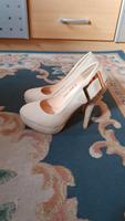 Damen Pumps  High Heels Gr. 36 beige mit Schnalle Dortmund - Eving Vorschau