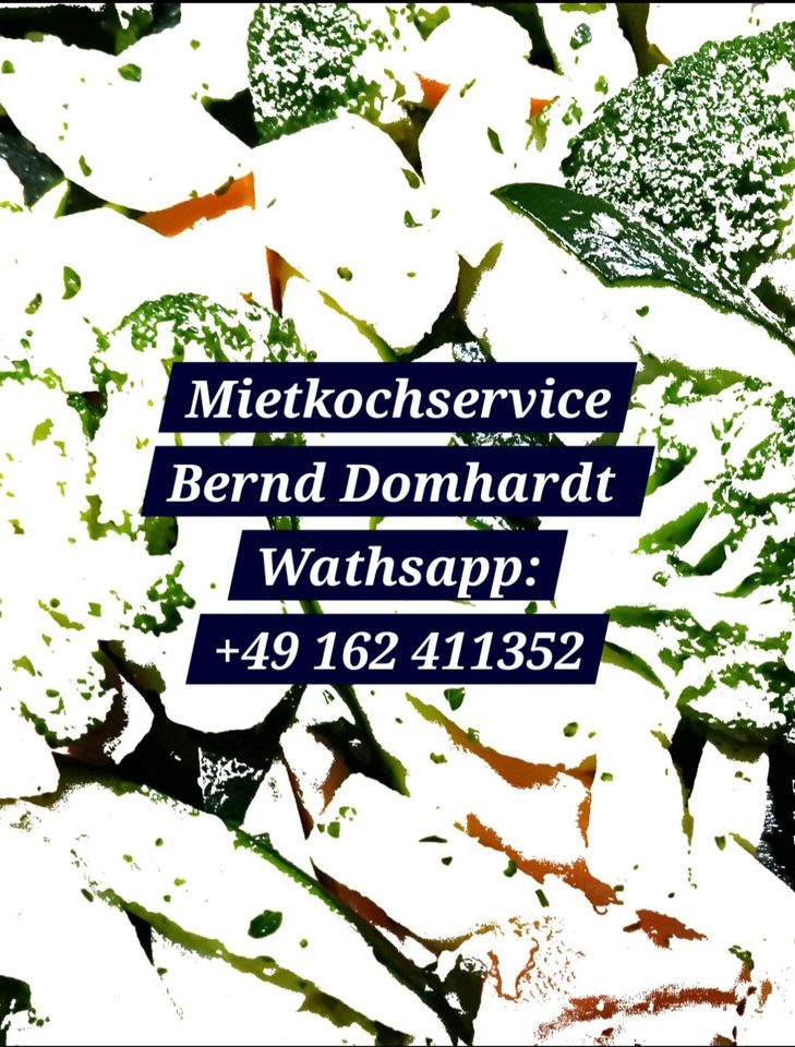 Mietkochservice deutschlandweit/ Ihr Kochprofi am Herd in Bad Mergentheim