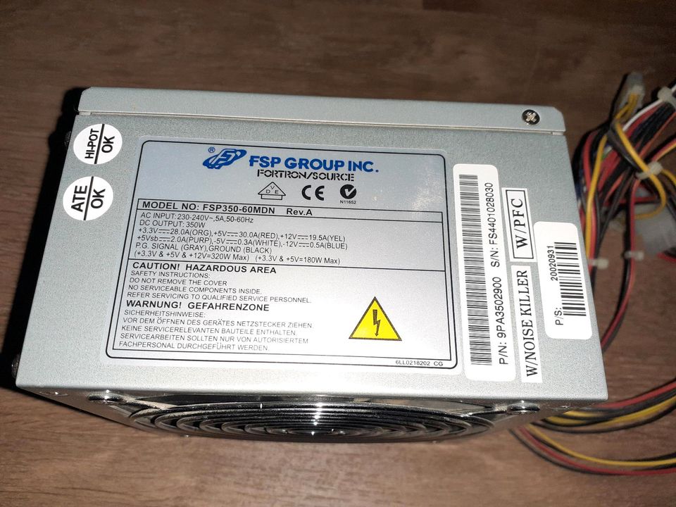 FSP Group Inc. FSP350-60MDN 350W ATX PC-Netzteil/Power Supply 20 in Sinsheim