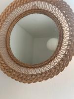Schöner Spiegel Rund Rattan Korb Skandi Minimalistisch Shabby DDR Berlin - Schöneberg Vorschau