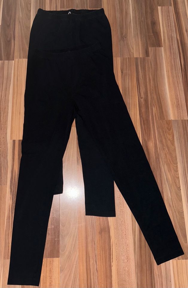 2 Leggins schwarz 36/38 in Achberg