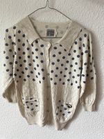 Strickjacke von Tigerhill | beige mit blauen Punkten/Dots | S Dresden - Briesnitz Vorschau