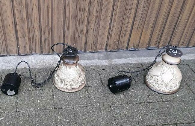 2 rustikale grose Deckenlampen   Keramik Neu in Feuchtwangen