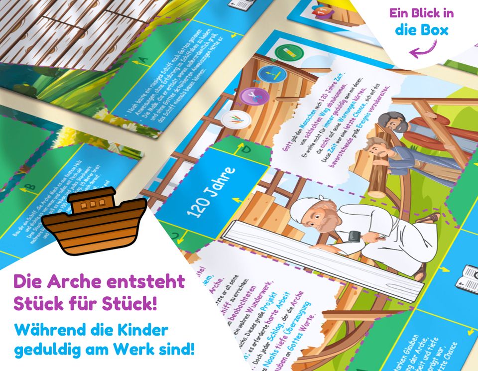 Die Arche Noah - Bastelspass für Kinder - Bastelset in Steinhorst