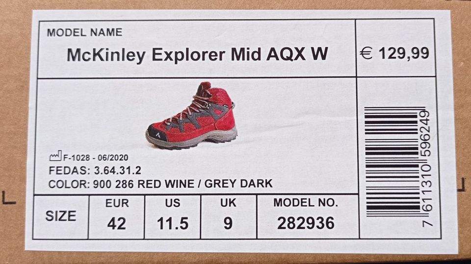 McKinley Wanderschuhe - Wanderstiefel - Gr. 42 - ungetragen OVP in Erkrath