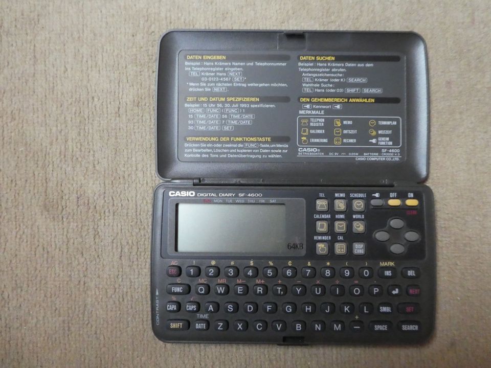 Casio 64KB Digital Diary SF-4600, Vintage in Remscheid