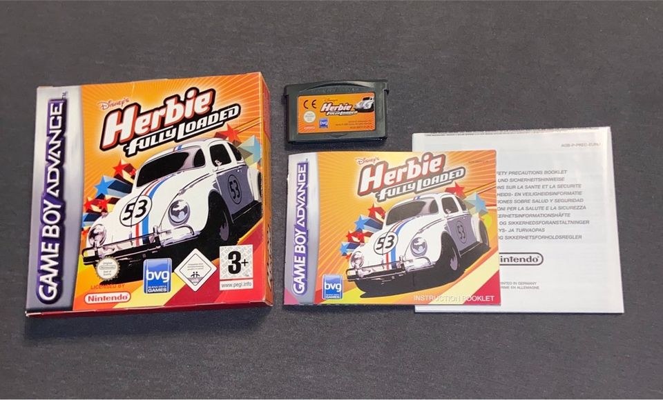 Herbie Fully Loaded Gameboy Advance Spiel mit OVP in Viernheim