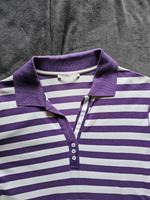 Poloshirt Brax Gr. 42, lila-weiß gestreift Burglesum - Burg-Grambke Vorschau