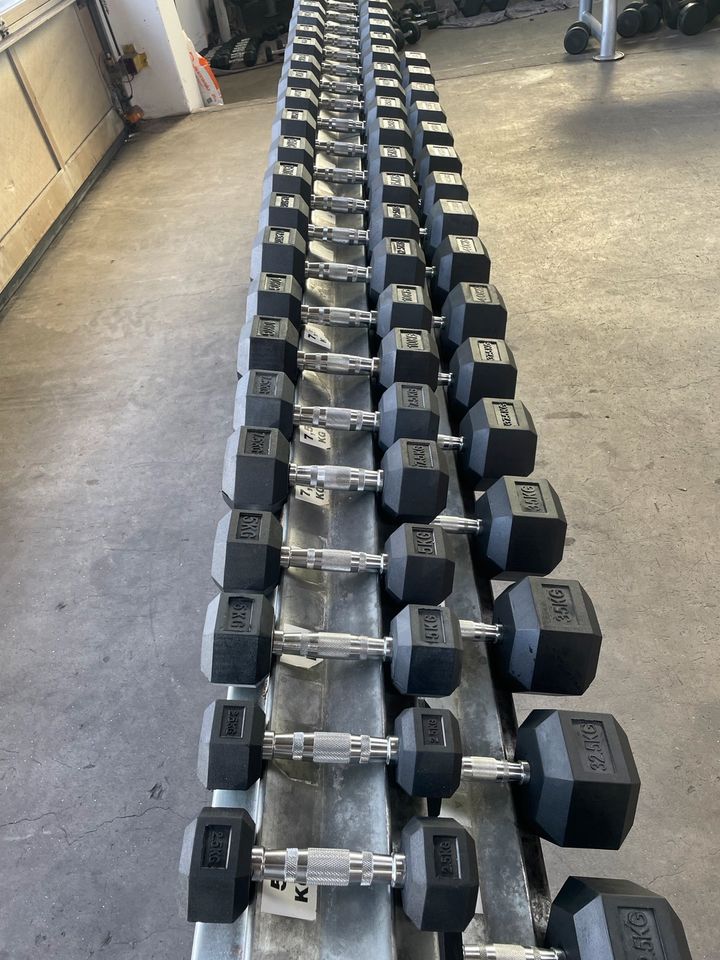 2,5 - 50 KG Kurzhantel Hexagon Kurzhantelset Hantelset Dumbbell in Reutlingen