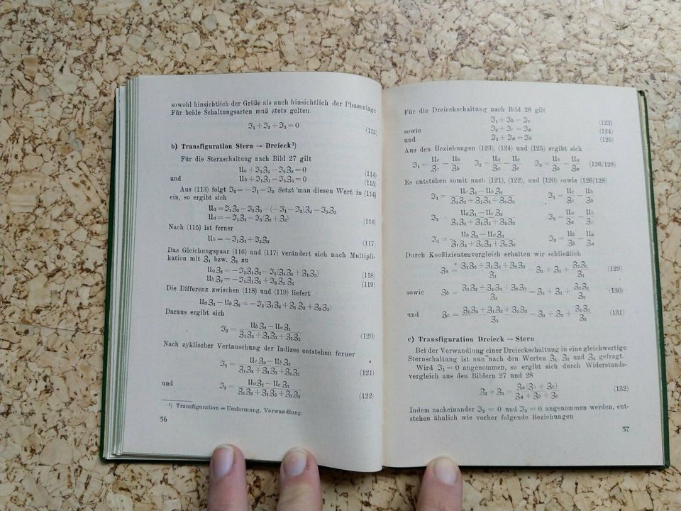 "Mathematische Grundlagen der Wechselstromlehre" Band 1 v. 1956 in Blaustein