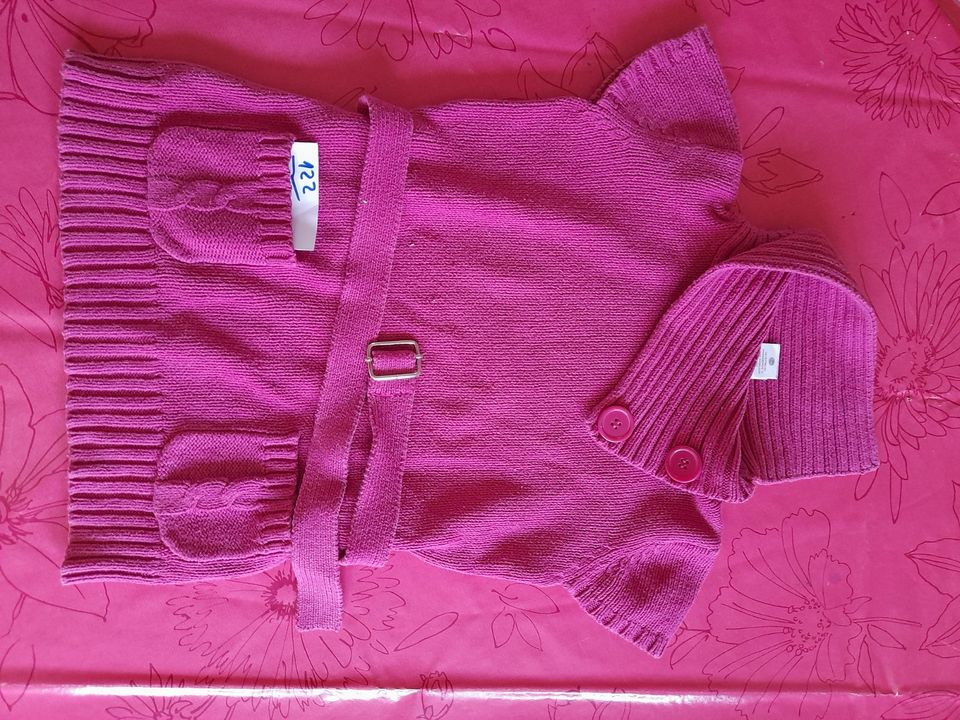 Mädchen Longpullover Strick pink u lila Gr 122 in Hürth