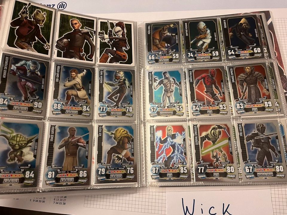 Star Wars Force Attax Serie 3 Clone Wars (komplett) in Preetz