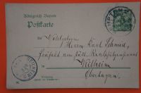 Postkarte / Ganzsache, Königreich Bayern gelaufen 1903 Bayern - Memmingen Vorschau