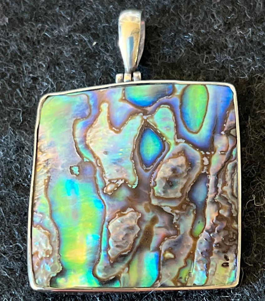 Anhänger Kette Abalone 925 Silber Top Zustand ‼️inkl Versand ‼️ in Berlin