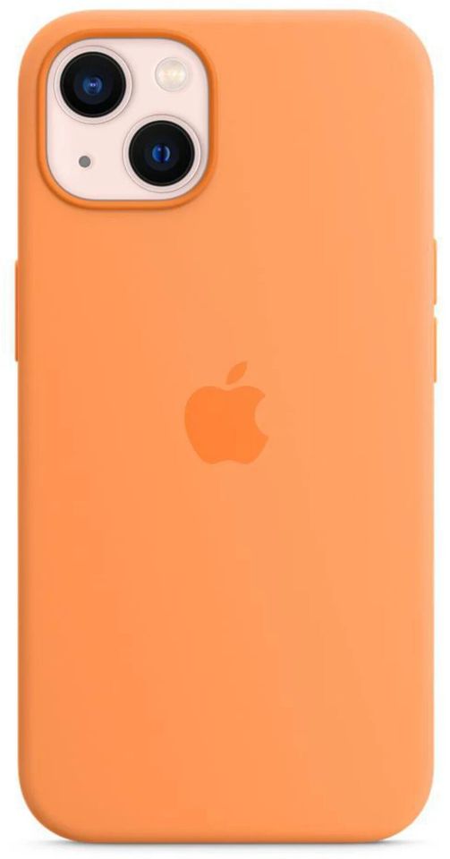 Apple Silikon Case mit MagSafe für iPhone 13 gelborange(133357) in Bremen