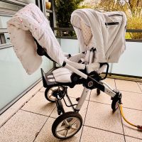 Hartan Racer Kinderwagen Leder (vegan) weiß mit viel Zubehör Nordrhein-Westfalen - Solingen Vorschau