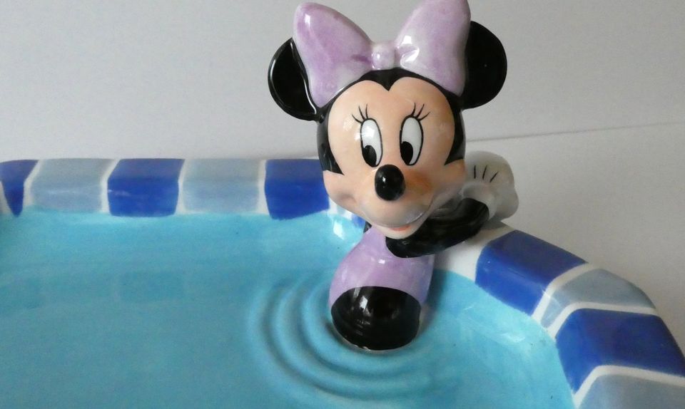 Disney Servierplatte Swimming Pool Mickey Goofy - neuwertig in Theismühlen