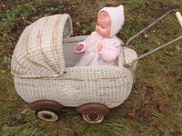 Korbkinderwagen 50er 60er Puppen Retro Herzogtum Lauenburg - Krummesse Vorschau