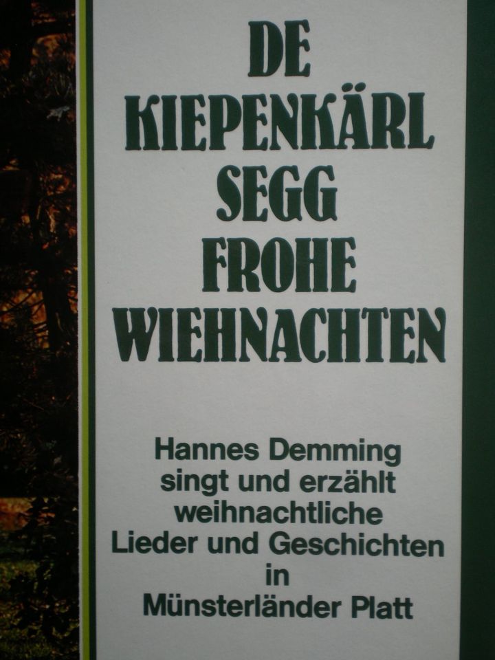 Hannes Demming De Kiepenkärl Segg Frohe Wiehnachten Platt LP in Wolbeck