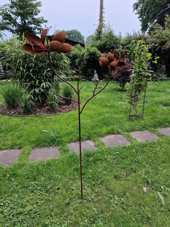 Reduziert*Windrad Karussell Edelrost Garten Windspiel Unikat groß in Hamburg