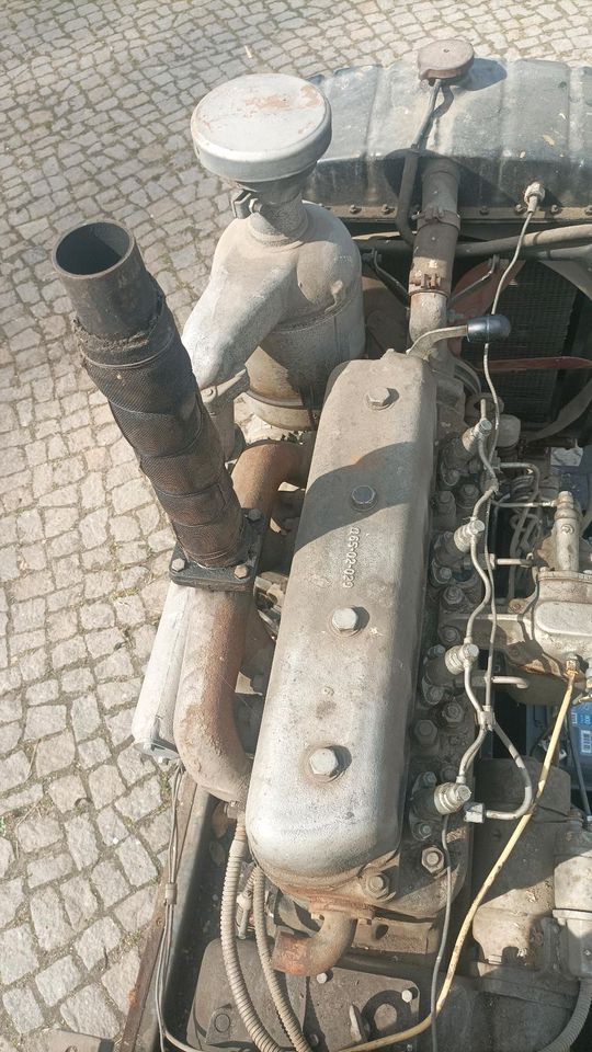 Belarus Bagger Motor in Notstromaggregat (Traktormotor, MTS 5) in Wittichenau