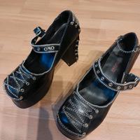 DEMONIA Plateau Ketten Pumps schwarz Niedersachsen - Langenhagen Vorschau