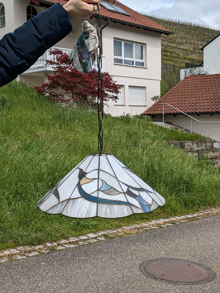Hängelampe Tiffany Stil aus Bleiglas in Walheim