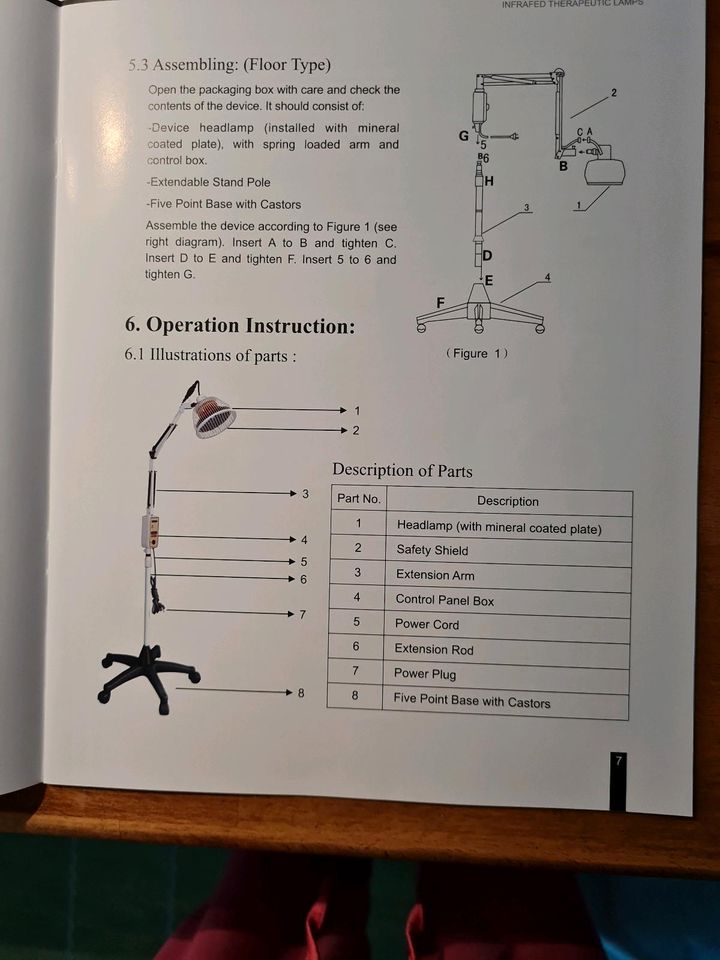 Original TDP Wärmelampe mit Strahlkopf in Düsseldorf